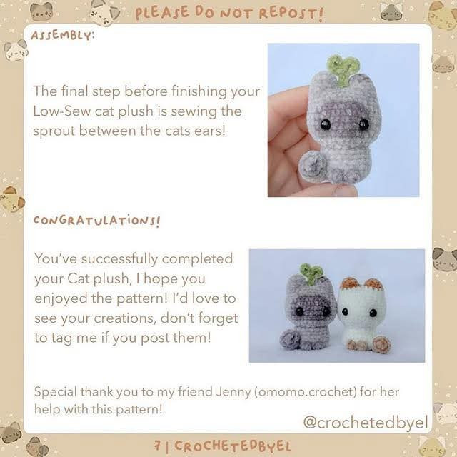 Adorable Amigurumi Cats Crochet Pattern for Beginners