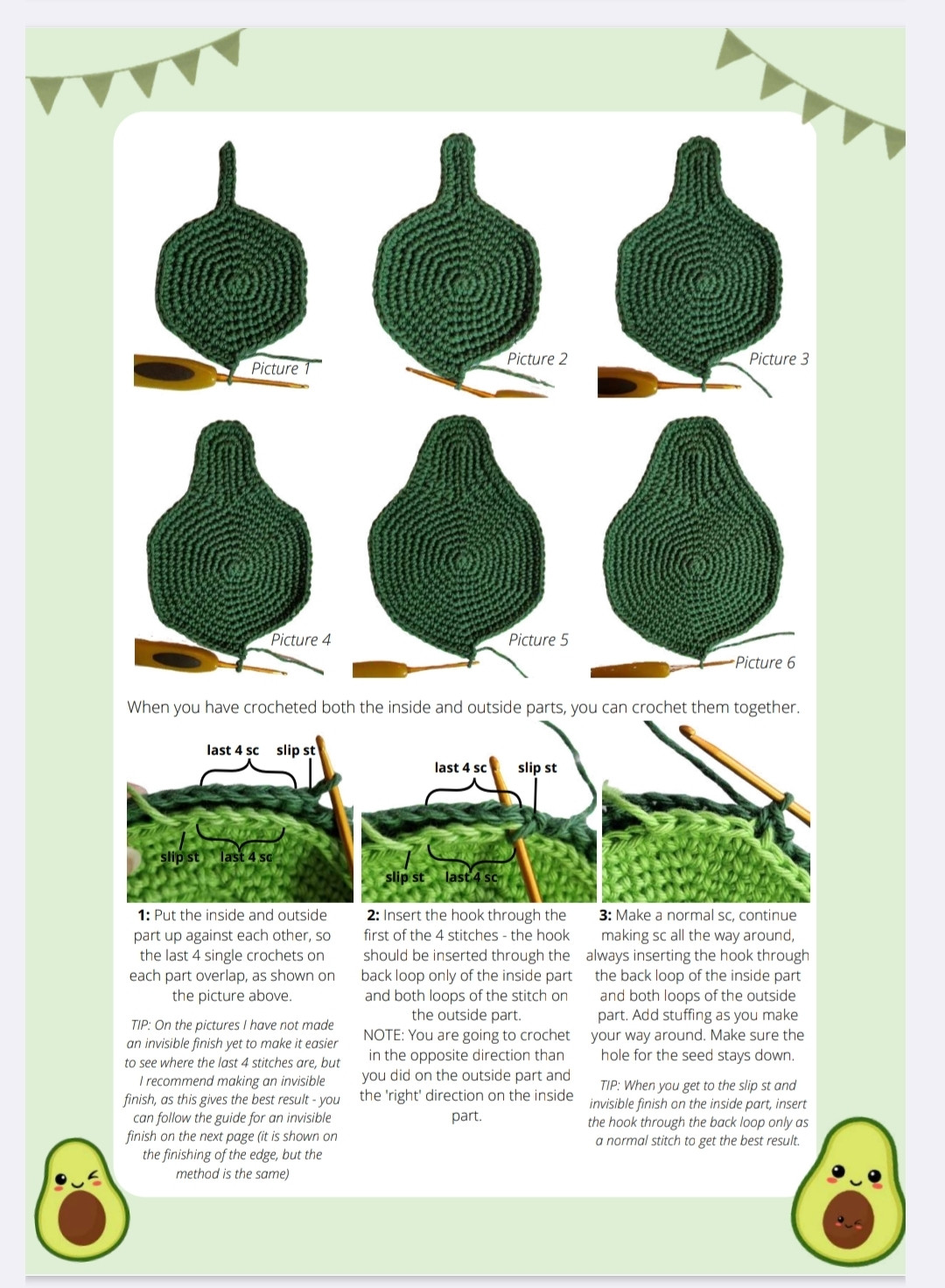 Adorable Avocado Family Crochet Pattern for Craft Lovers