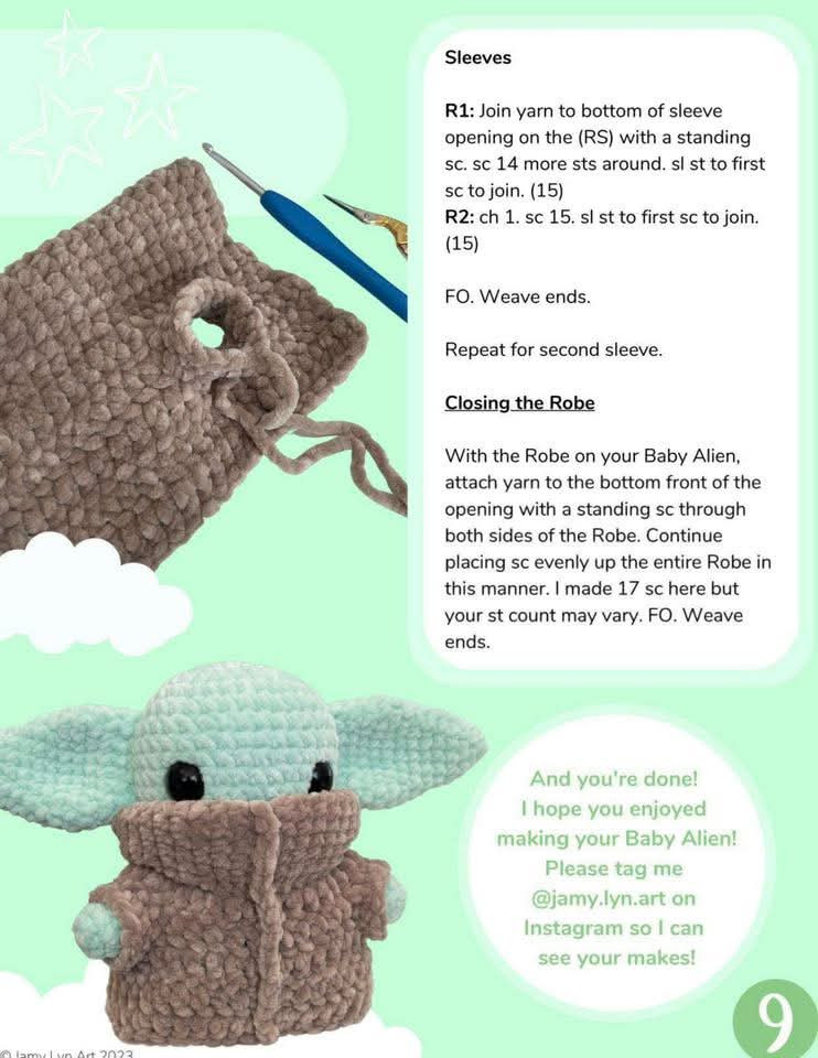 "Adorable Baby Alien Crochet Pattern for Beginners"