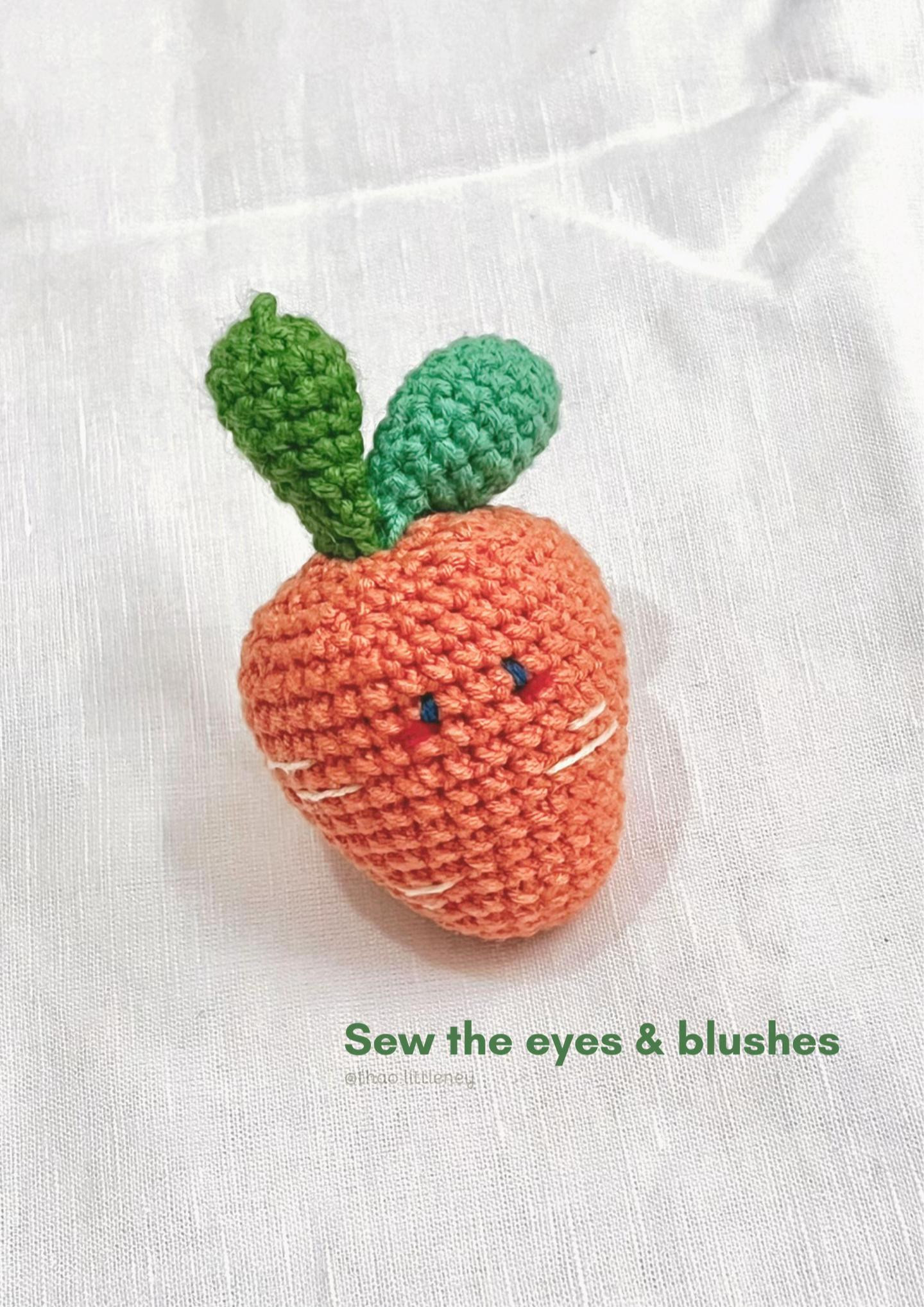 Adorable Crochet Carrot Keychain Pattern for Beginners