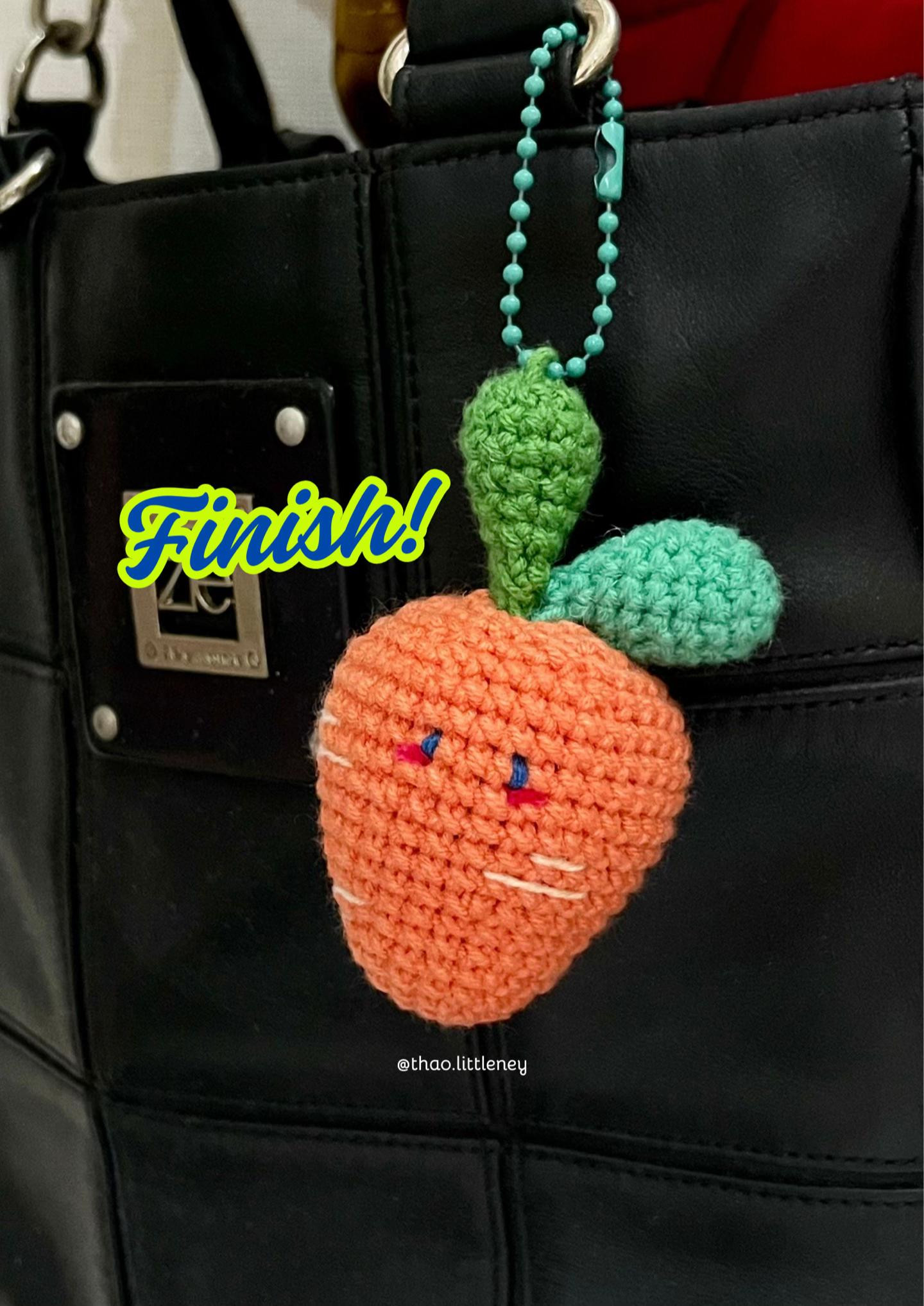Adorable Crochet Carrot Keychain Pattern for Beginners