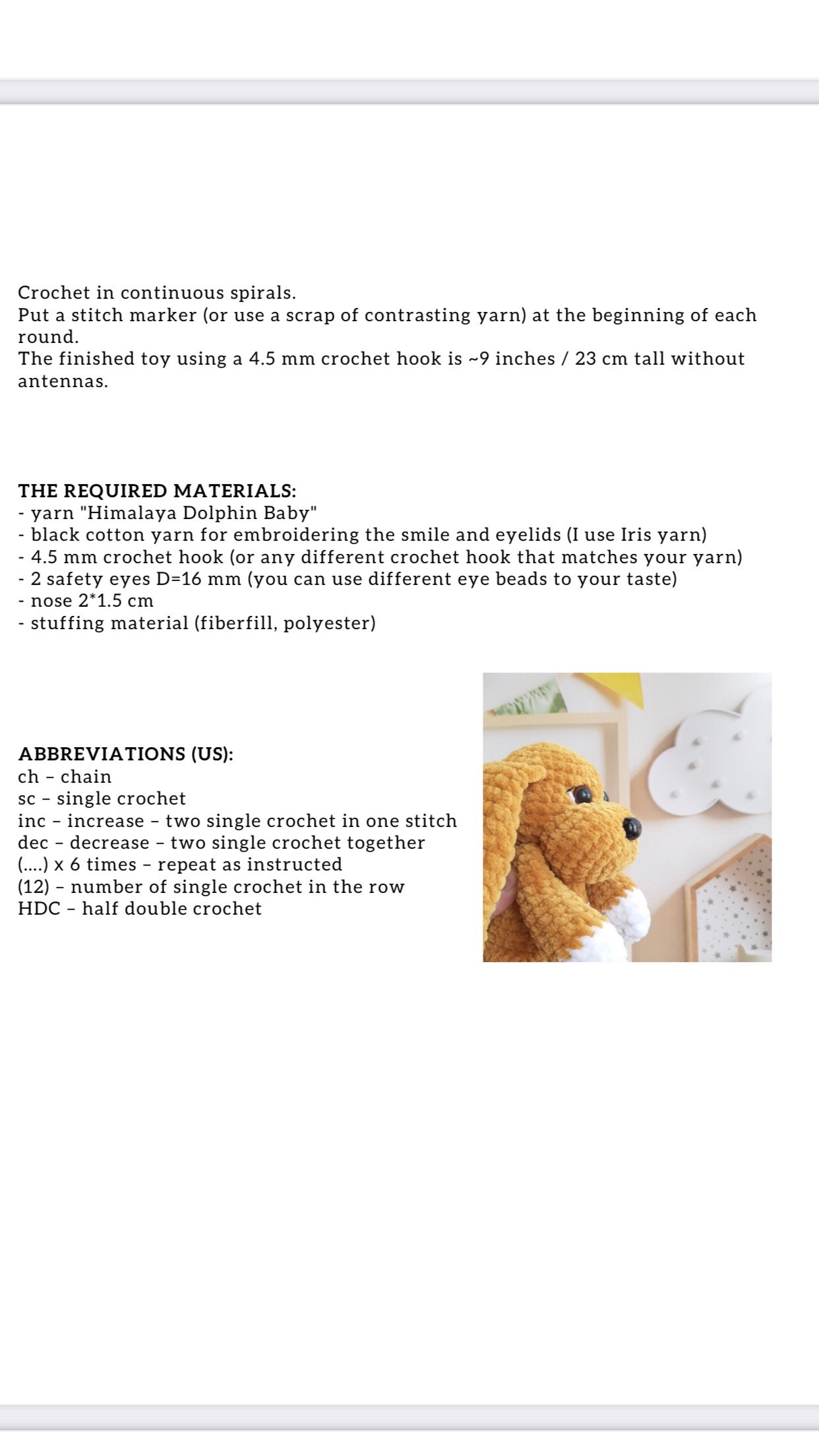 Adorable Crochet Dog Pattern for Cuddly Companions