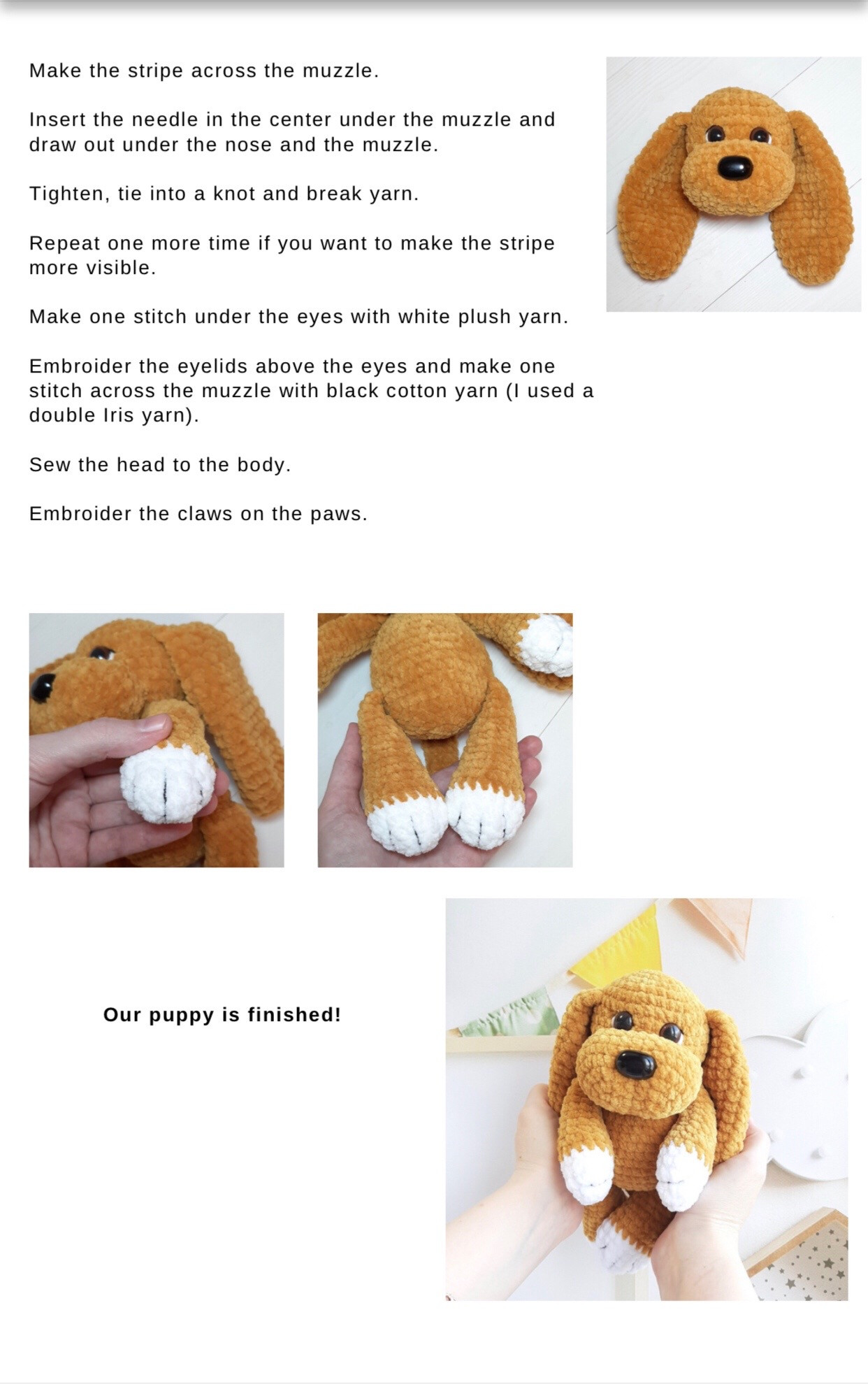 Adorable Crochet Dog Pattern for Cuddly Companions