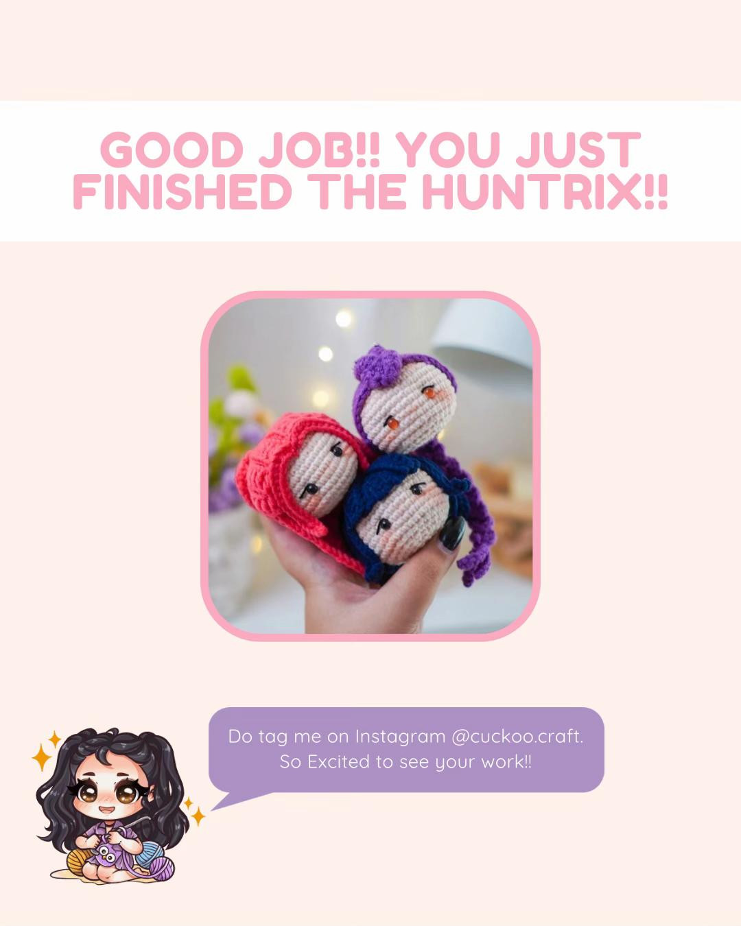 "Adorable Crochet Dolls: Rumi, Zoey, and Mira Pattern"