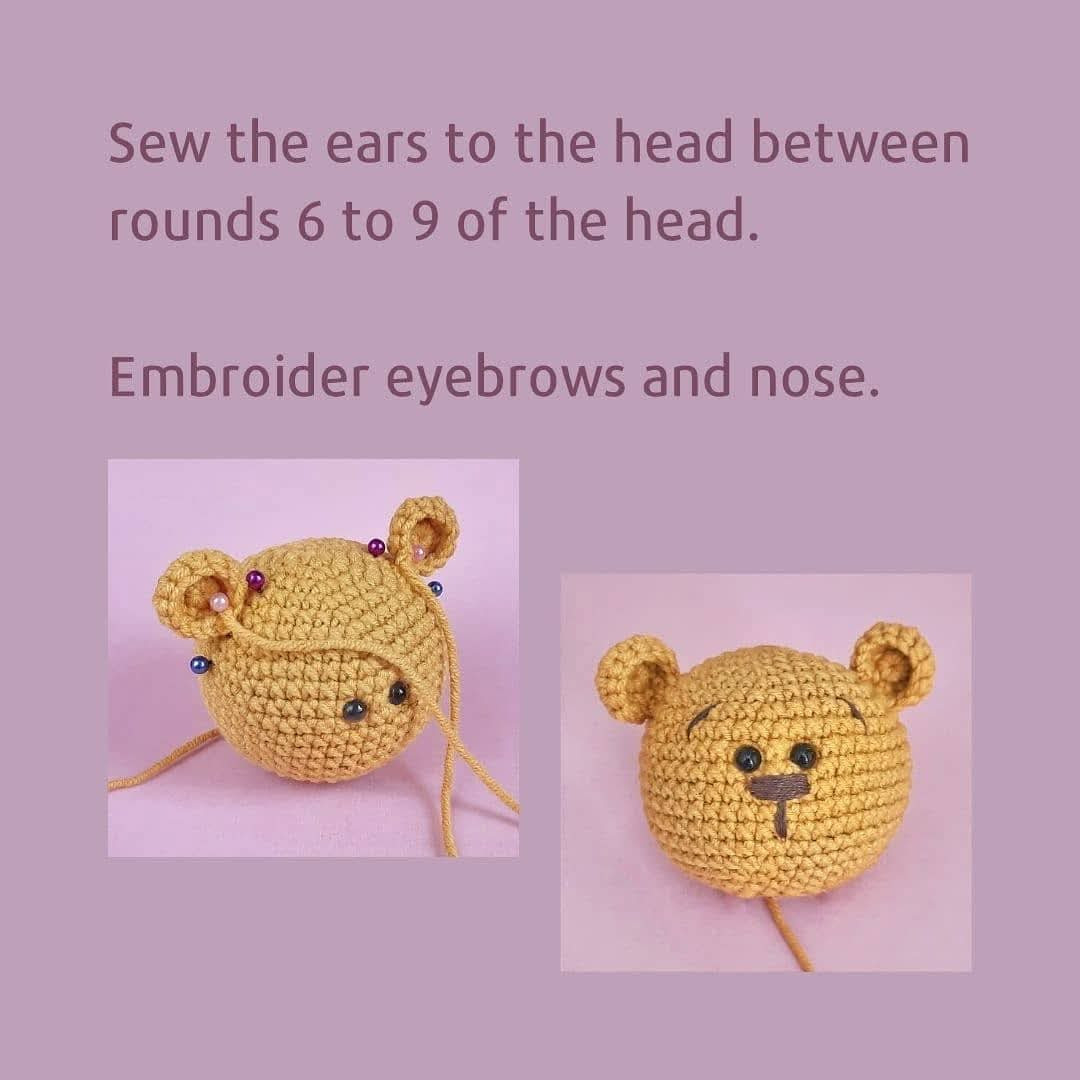 Adorable Crochet Teddy Bears with Yarn Balls and Flowers