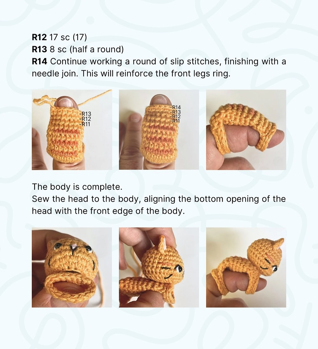 Adorable Finger Cat Crochet Pattern for Playful Crafting