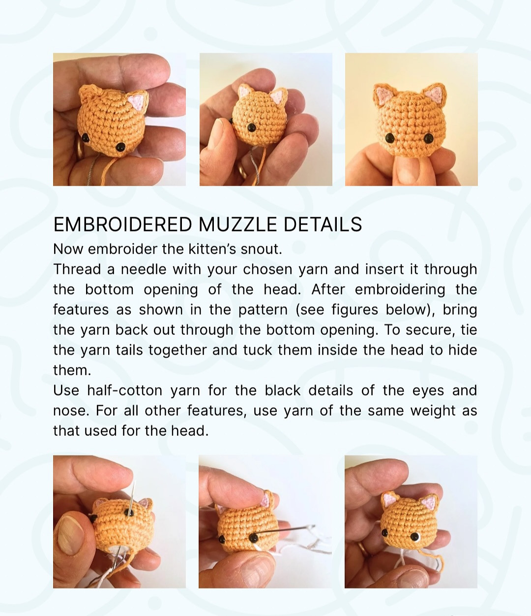 Adorable Finger Cat Crochet Pattern for Playful Crafting