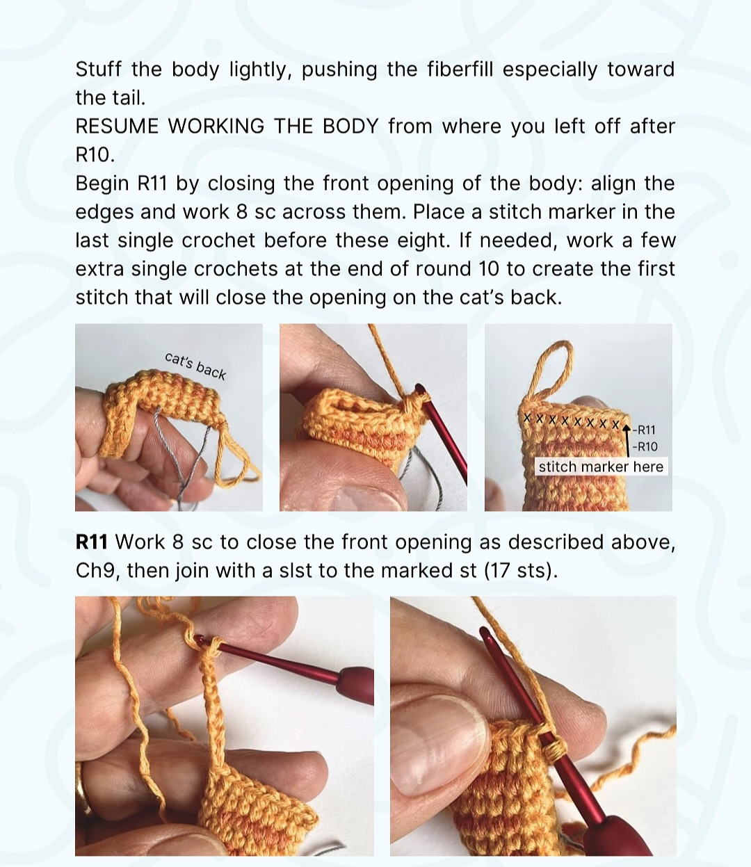 Adorable Finger Cat Crochet Pattern for Playful Crafting