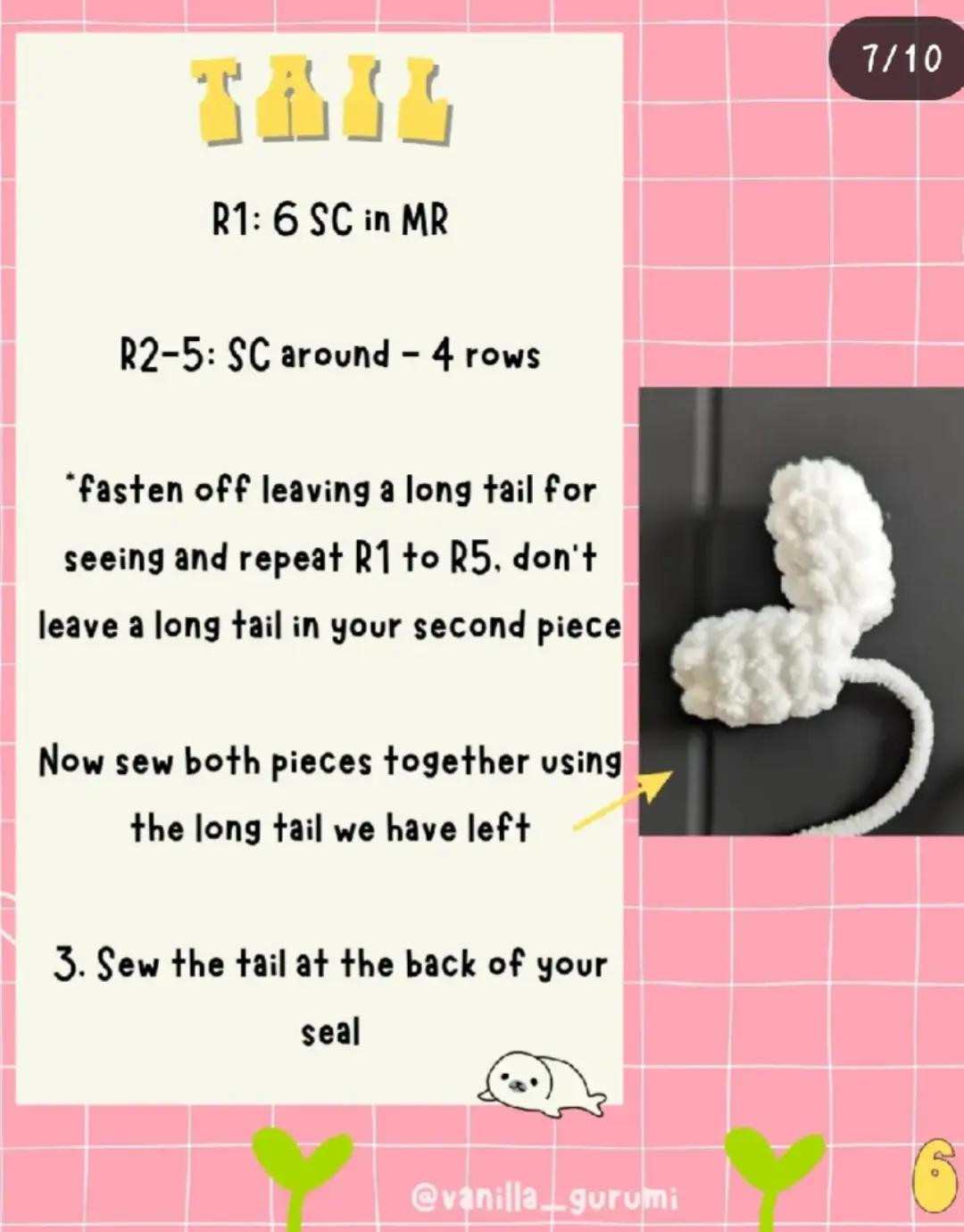 "Adorable Pocket Seal Crochet Pattern: Free and Easy to Follow"