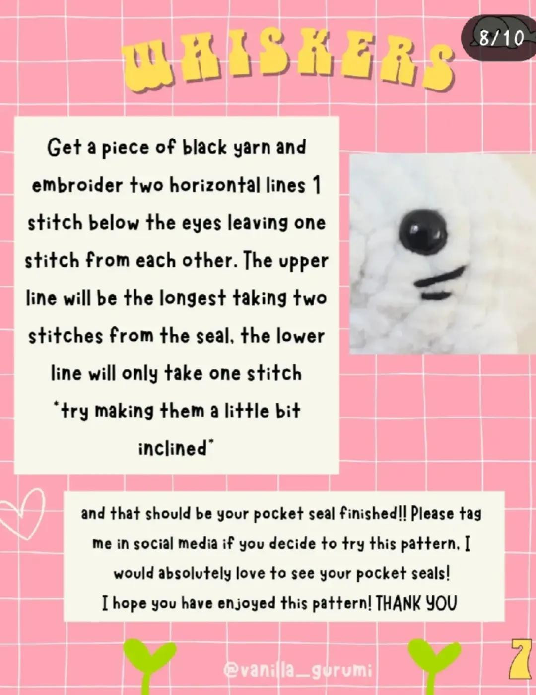 "Adorable Pocket Seal Crochet Pattern: Free and Easy to Follow"