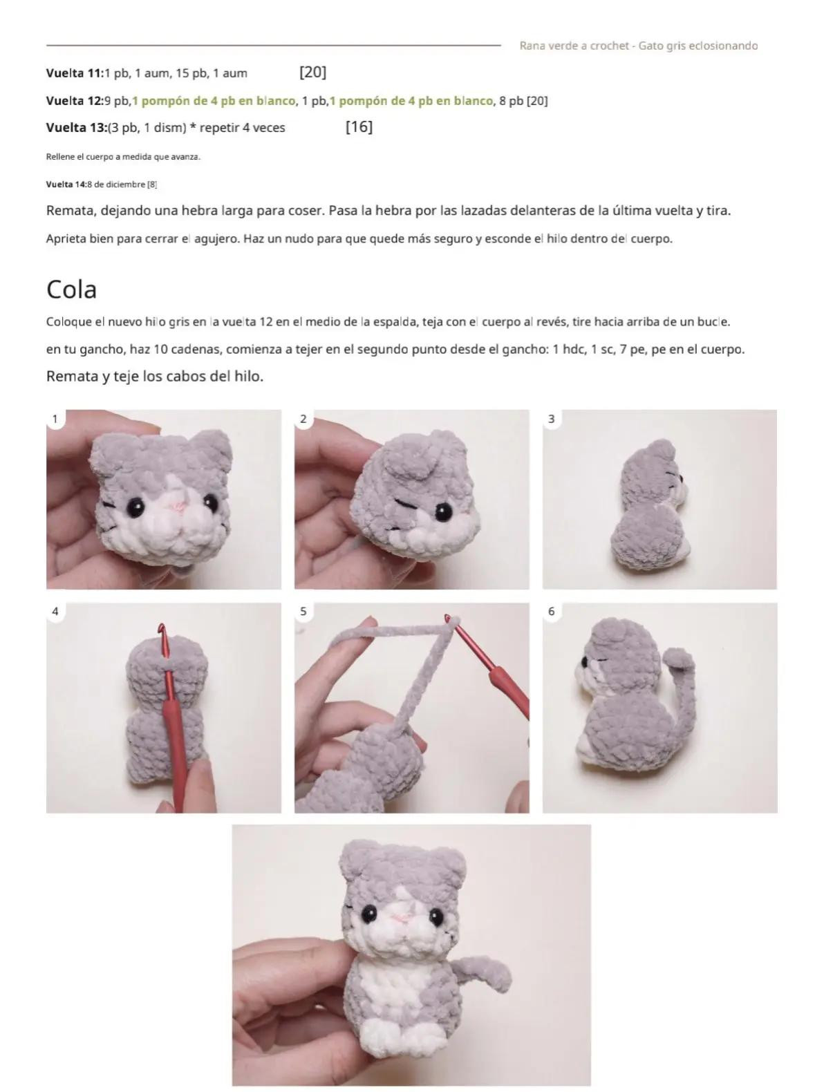 Adorables gatitos de ganchillo: patrones para tejer miniaturas tiernas