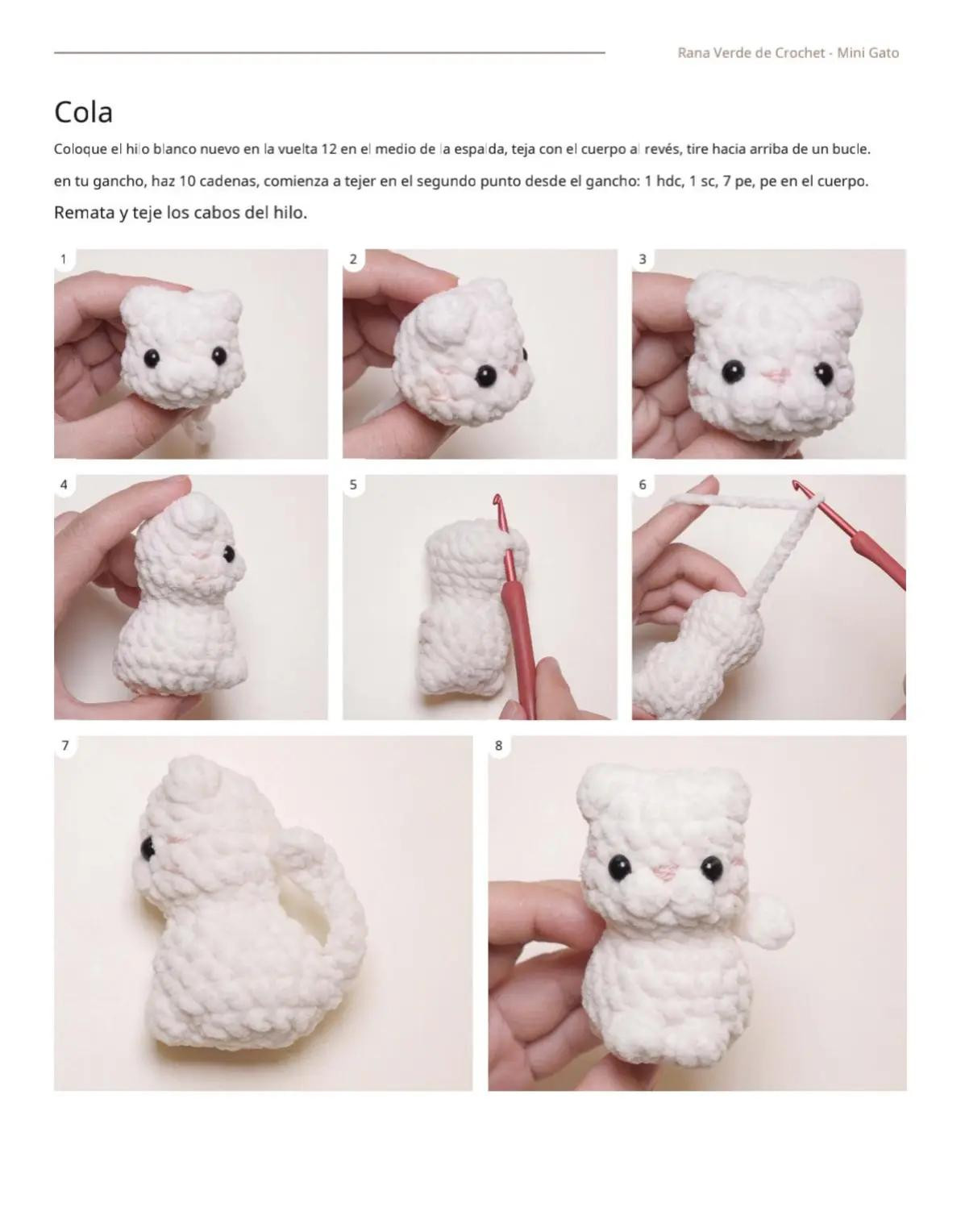 Adorables gatitos de ganchillo: patrones para tejer miniaturas tiernas