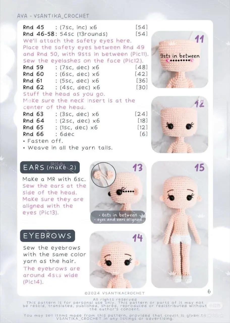 "Amigurumi Crochet Pattern: Bride and Groom Dolls"