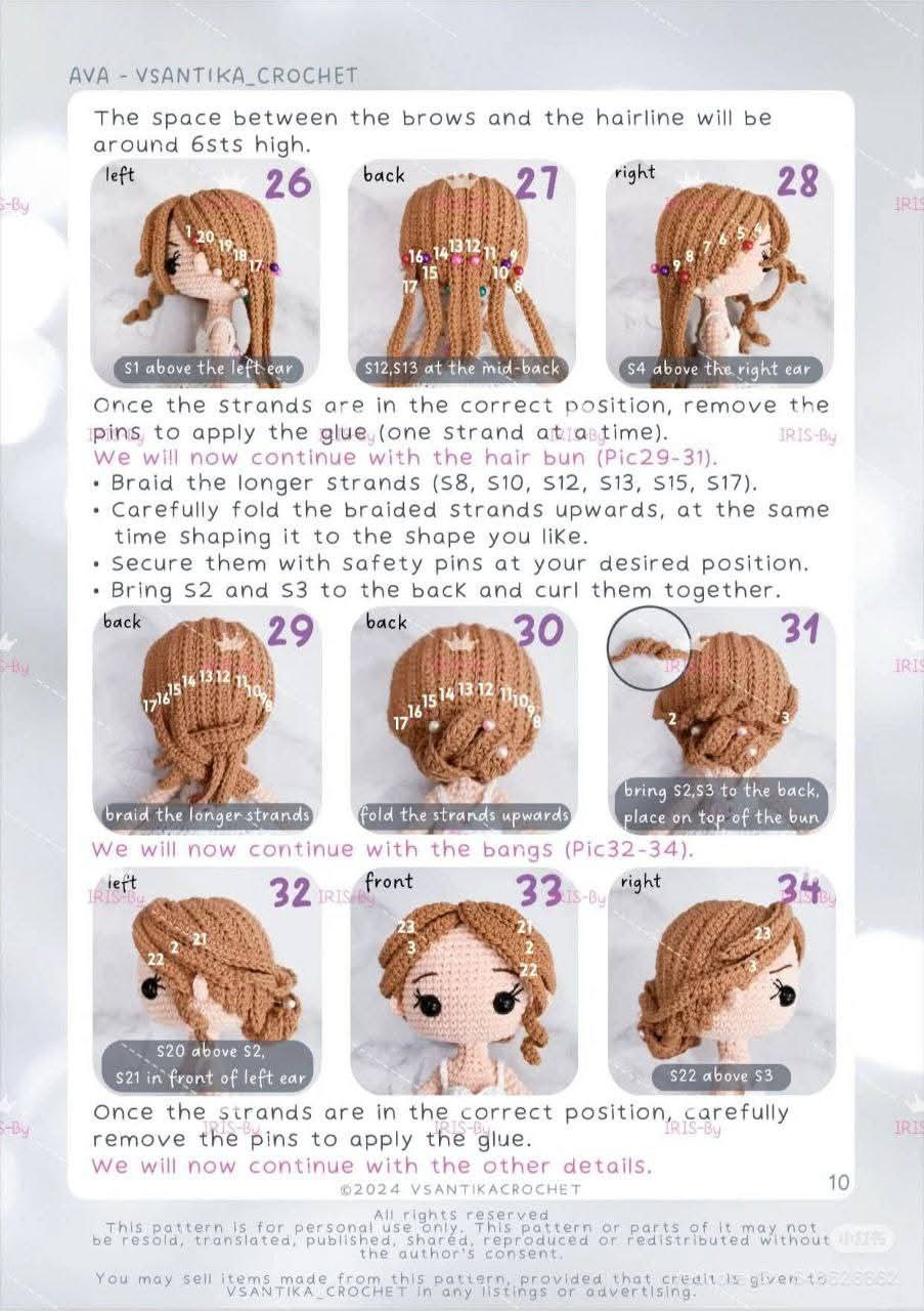 "Amigurumi Crochet Pattern: Bride and Groom Dolls"
