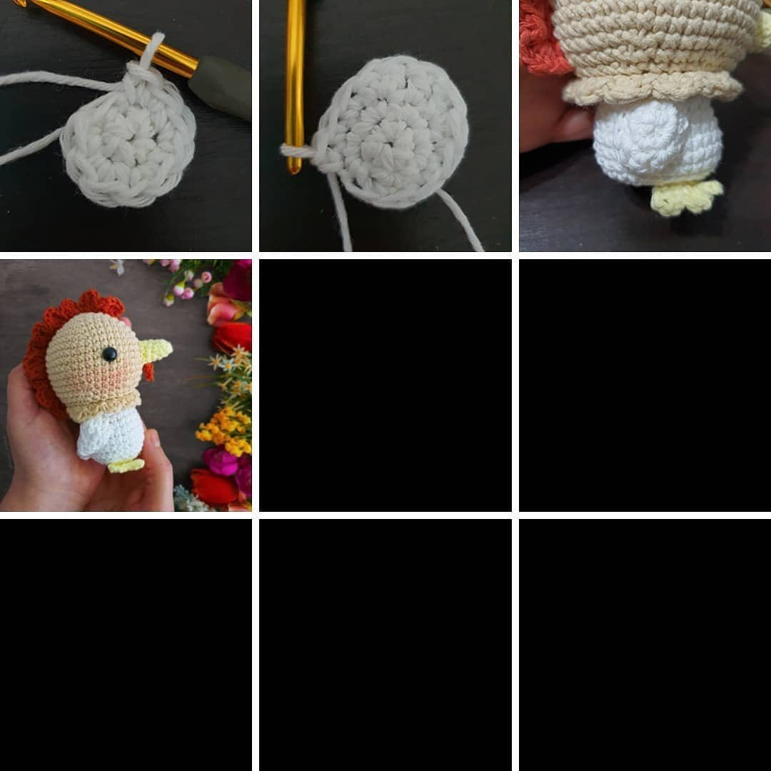 Amigurumi Crochet Pattern for a Cute Little Chicken Toy