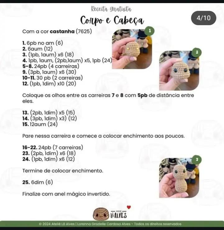 Amigurumi de Cachorro com Receita Grátis para Fazer em Casa
