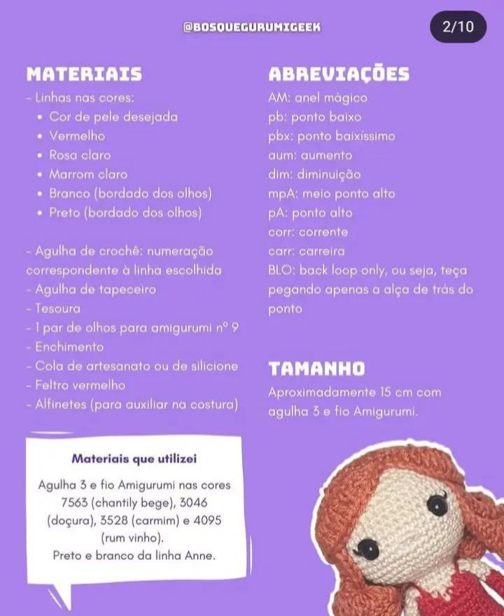 "Amigurumi de Personagem com Receita Grátis"