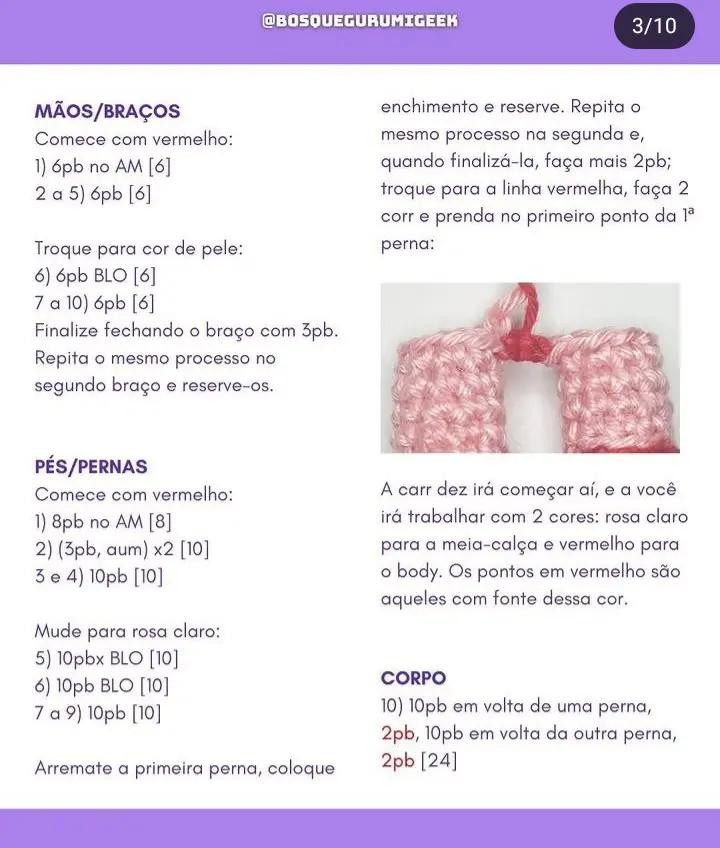 "Amigurumi de Personagem com Receita Grátis"