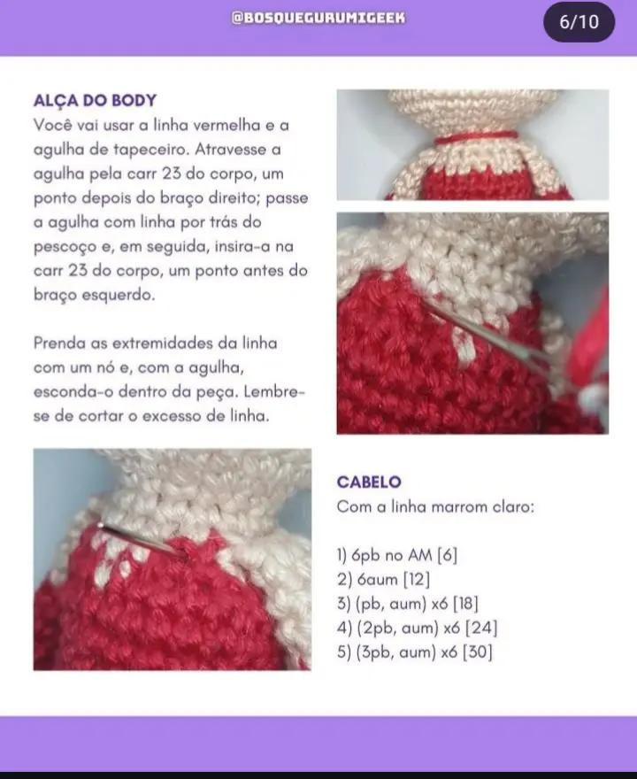 "Amigurumi de Personagem com Receita Grátis"