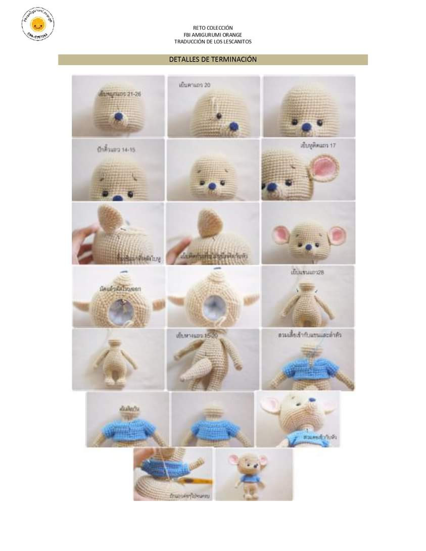 Amigurumi de Winnie the Pooh y sus amigos: patrón de crochet detallado