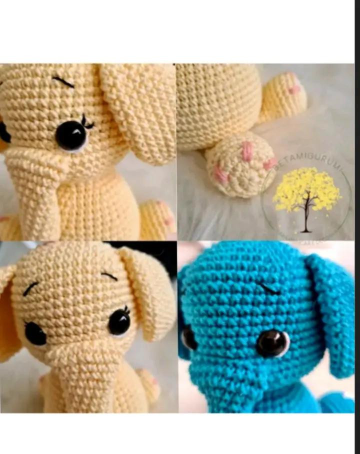 Amigurumi Elefantes Coloridos: Padrão de Crochê Gratuito