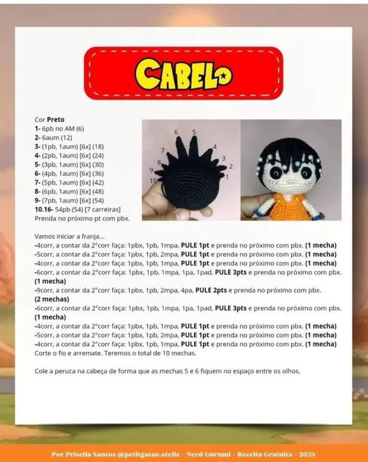 Amigurumi Goku: Receita Grátis para Fãs de Crochê