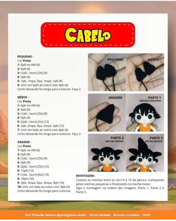 Amigurumi Goku: Receita Grátis para Fãs de Crochê