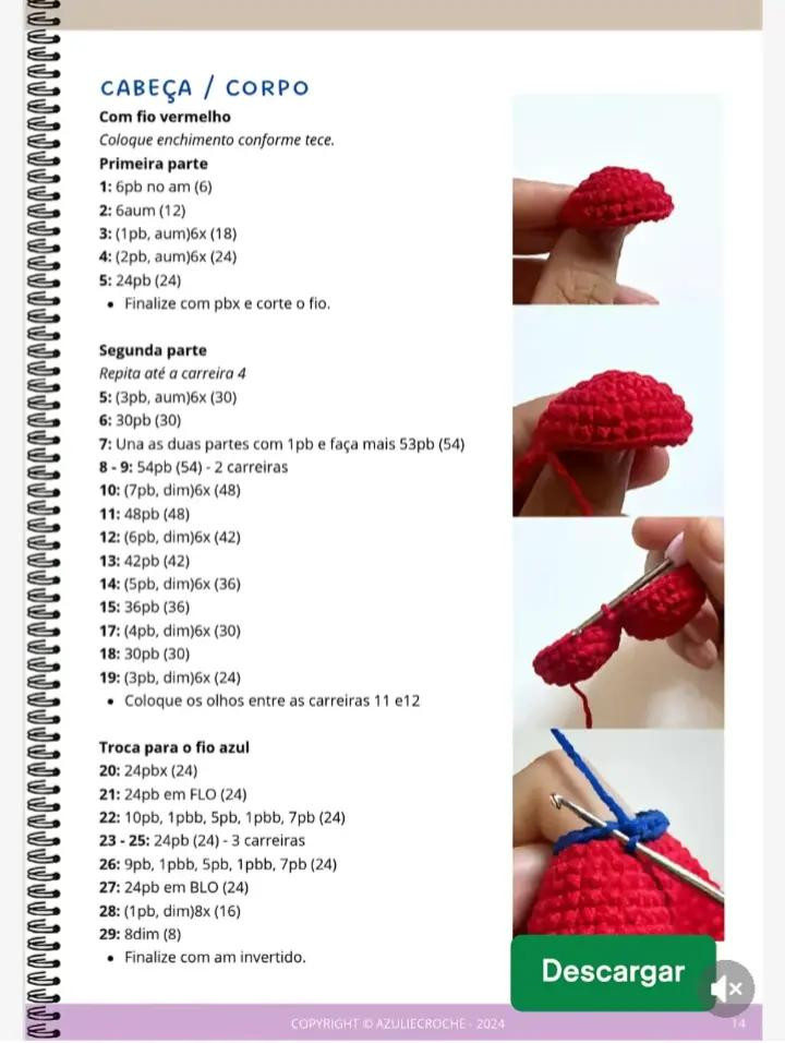 Amigurumi Kawaii: Três Personagens Fofinhos em Crochê Amigurumi Kawaii