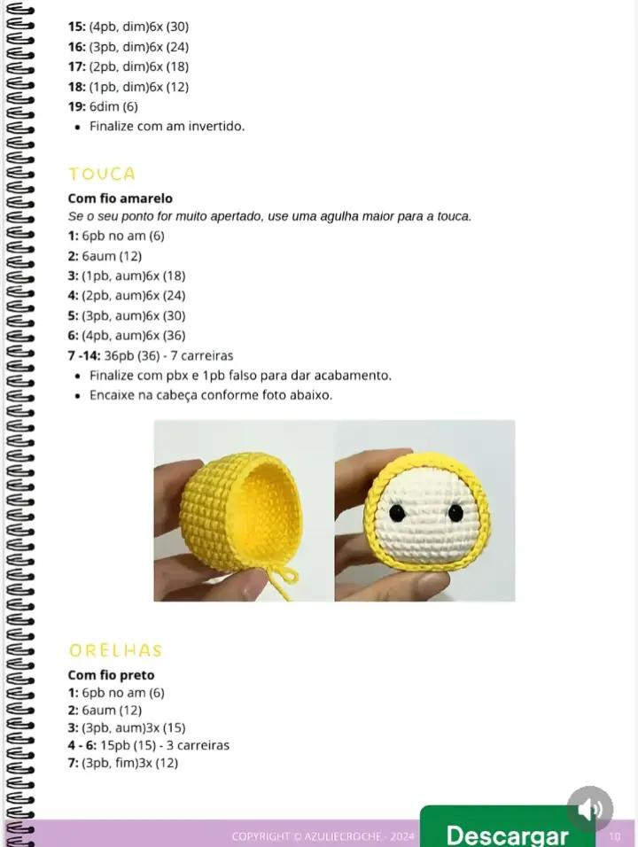 Amigurumi Kawaii: Três Personagens Fofinhos em Crochê Amigurumi Kawaii