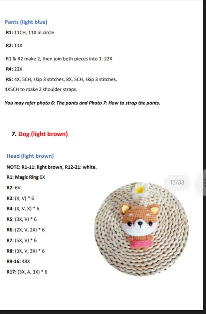 Amigurumi Pattern: Cute Animal Heads Crochet Chart