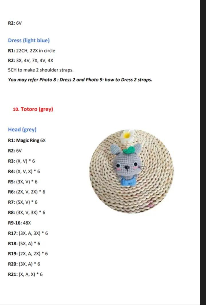 Amigurumi Pattern: Cute Animal Heads Crochet Chart