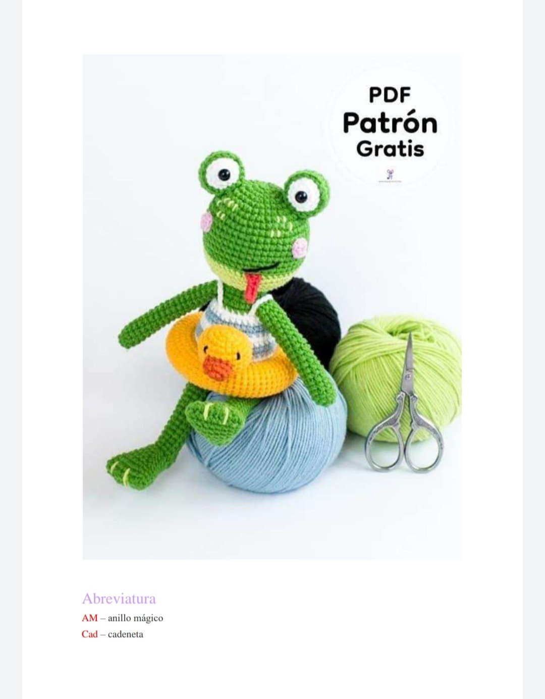 Amigurumi Rana Encantadora: Patrón Gratis para Tejer en Casa