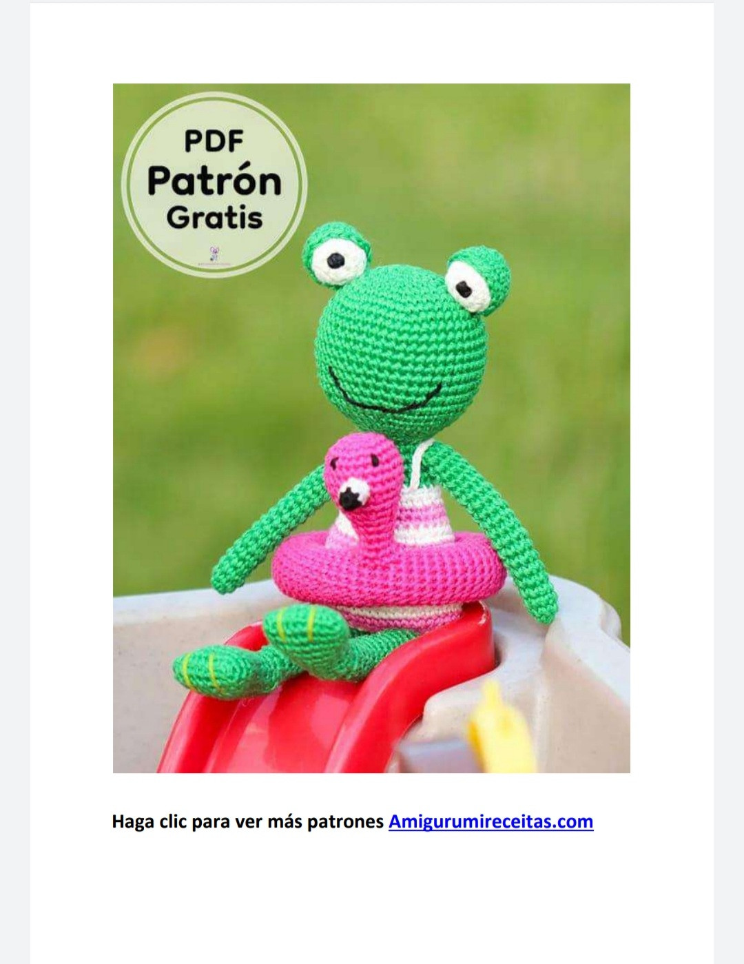 Amigurumi Rana Encantadora: Patrón Gratis para Tejer en Casa
