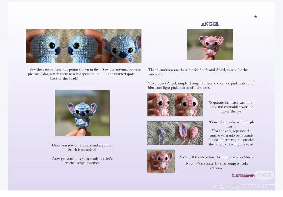Angel and Stitch Crochet Pattern: A Cute Amigurumi Guide