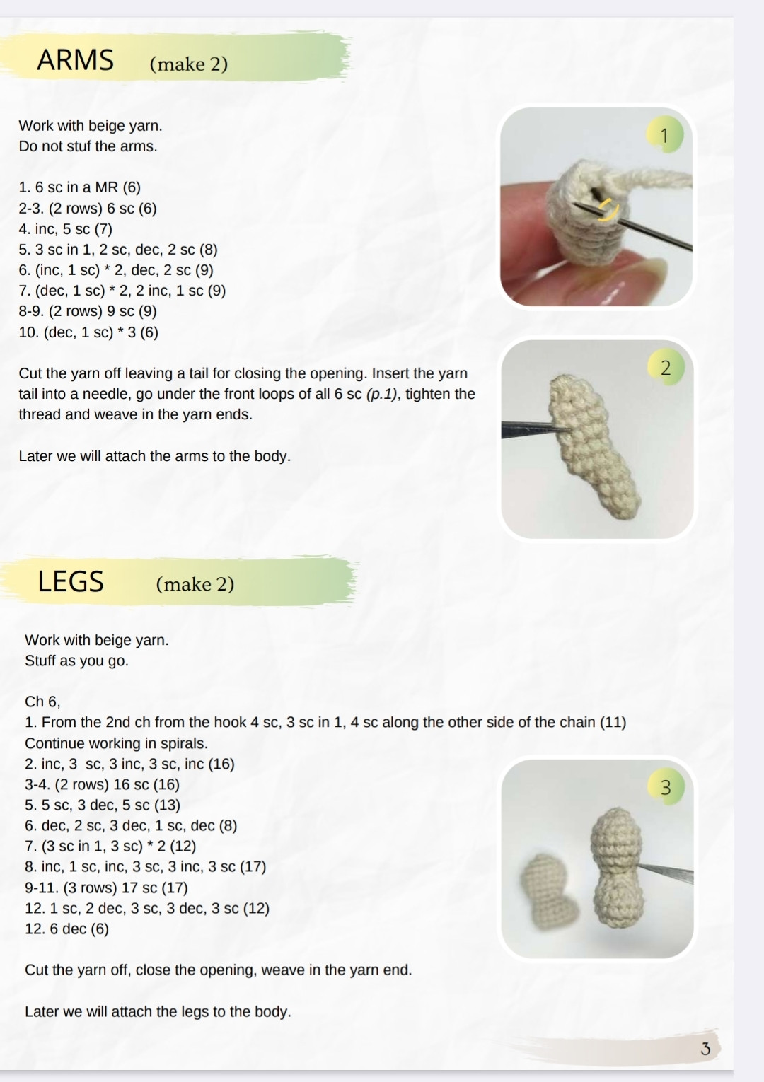 Baby Dandelion Amigurumi Crochet Pattern PDF