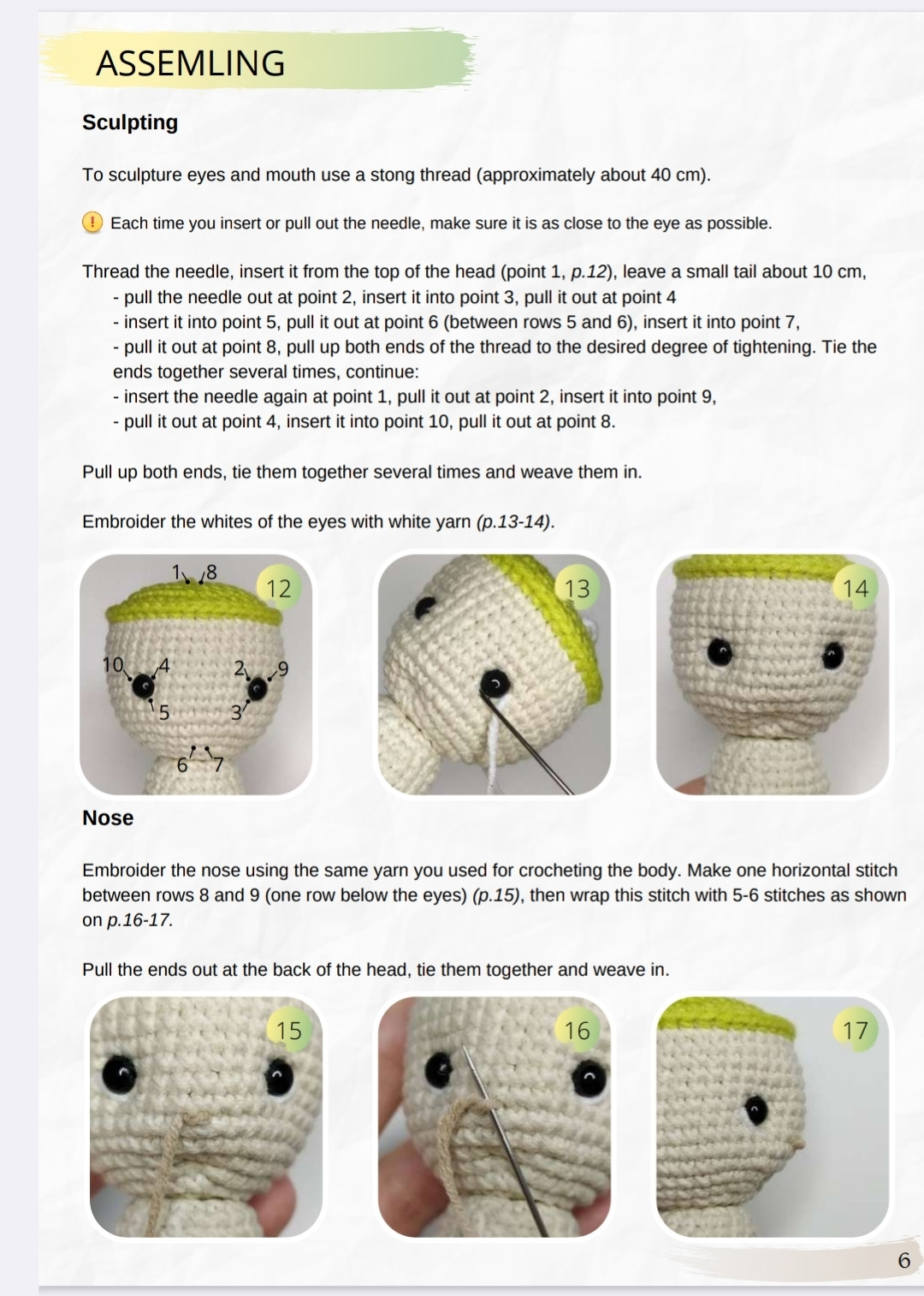 Baby Dandelion Amigurumi Crochet Pattern PDF