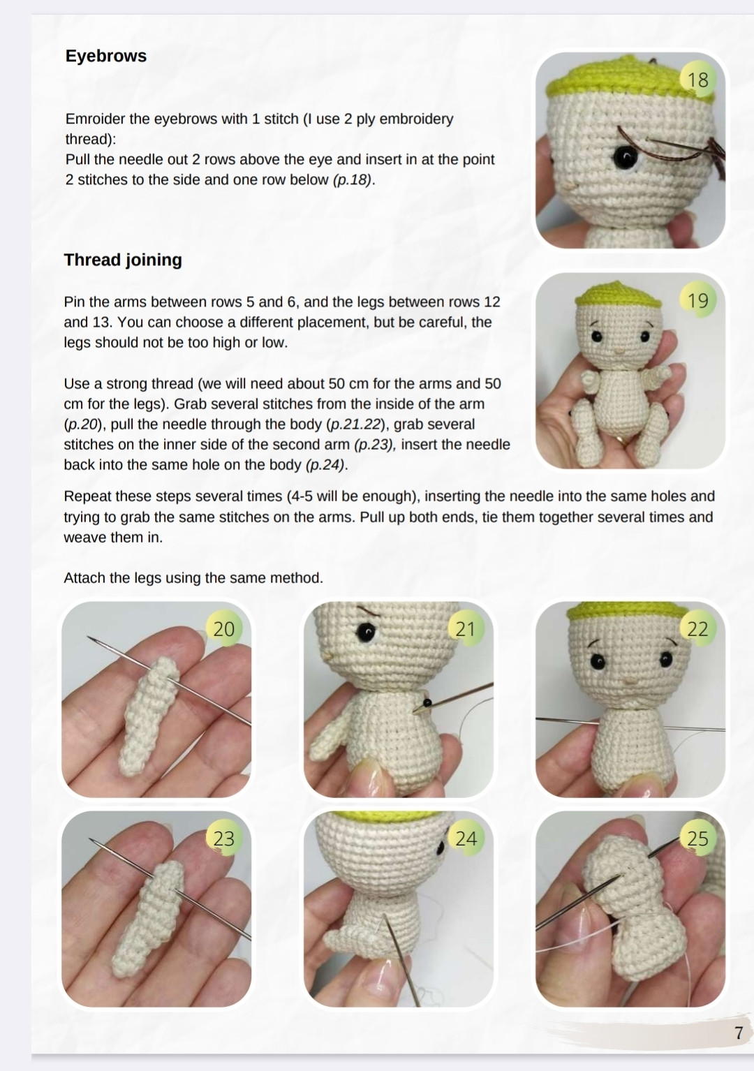 Baby Dandelion Amigurumi Crochet Pattern PDF