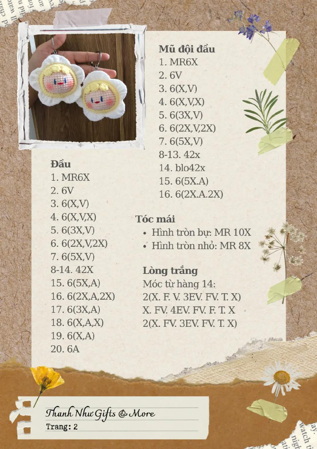 bé mochi hoa chart móc len