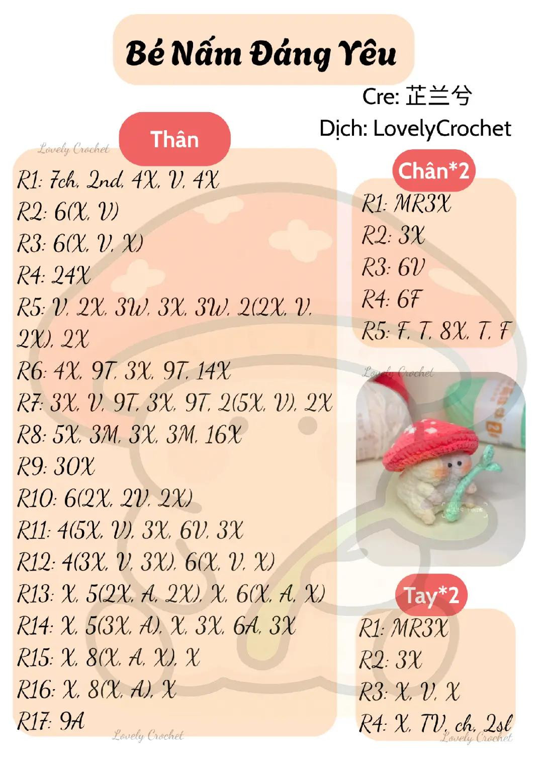 bé nấm đáng yêu