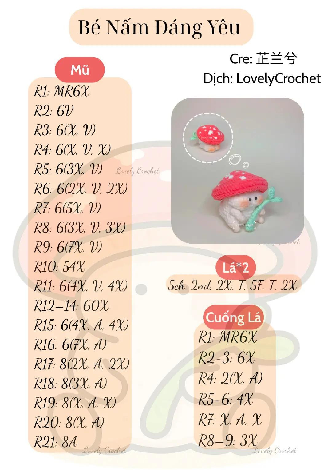 bé nấm đáng yêu