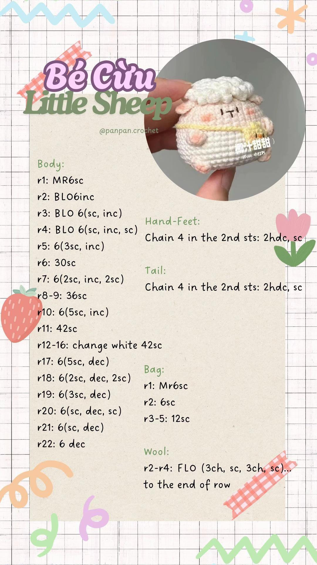 bé voi, bé cừu, bé thỏ, bé khủng long, bé gà con, bé ếch.