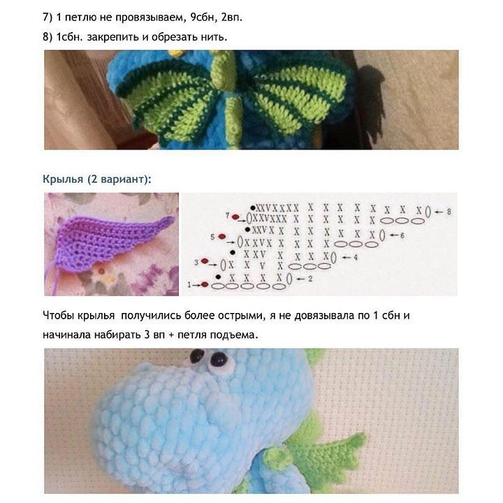 Бесплатный мастер-класс по вязанию игрушки дракона