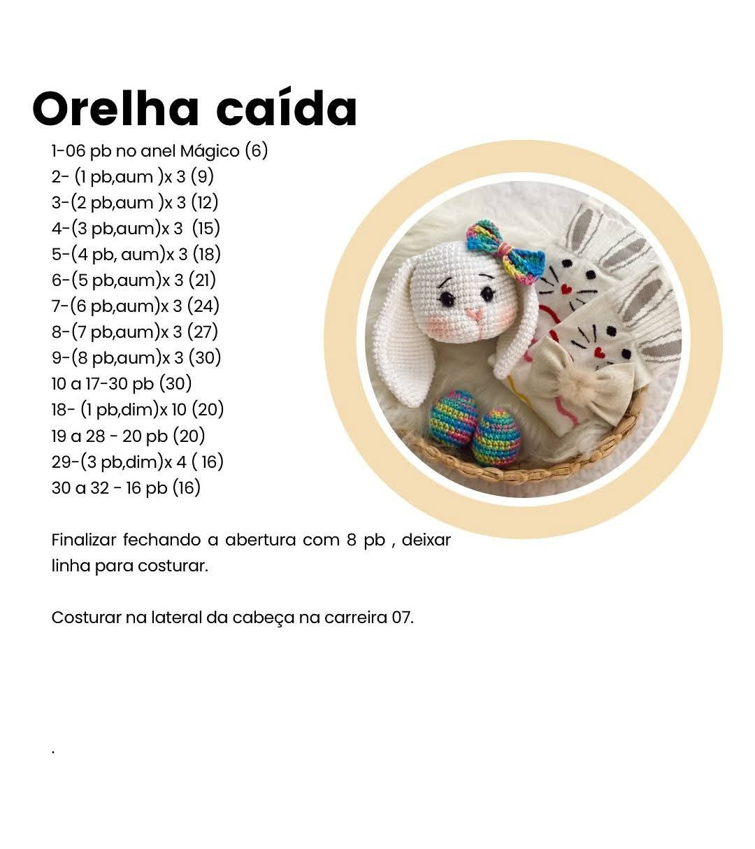Bichinho de Crochê Adorável com Instruções Detalhadas