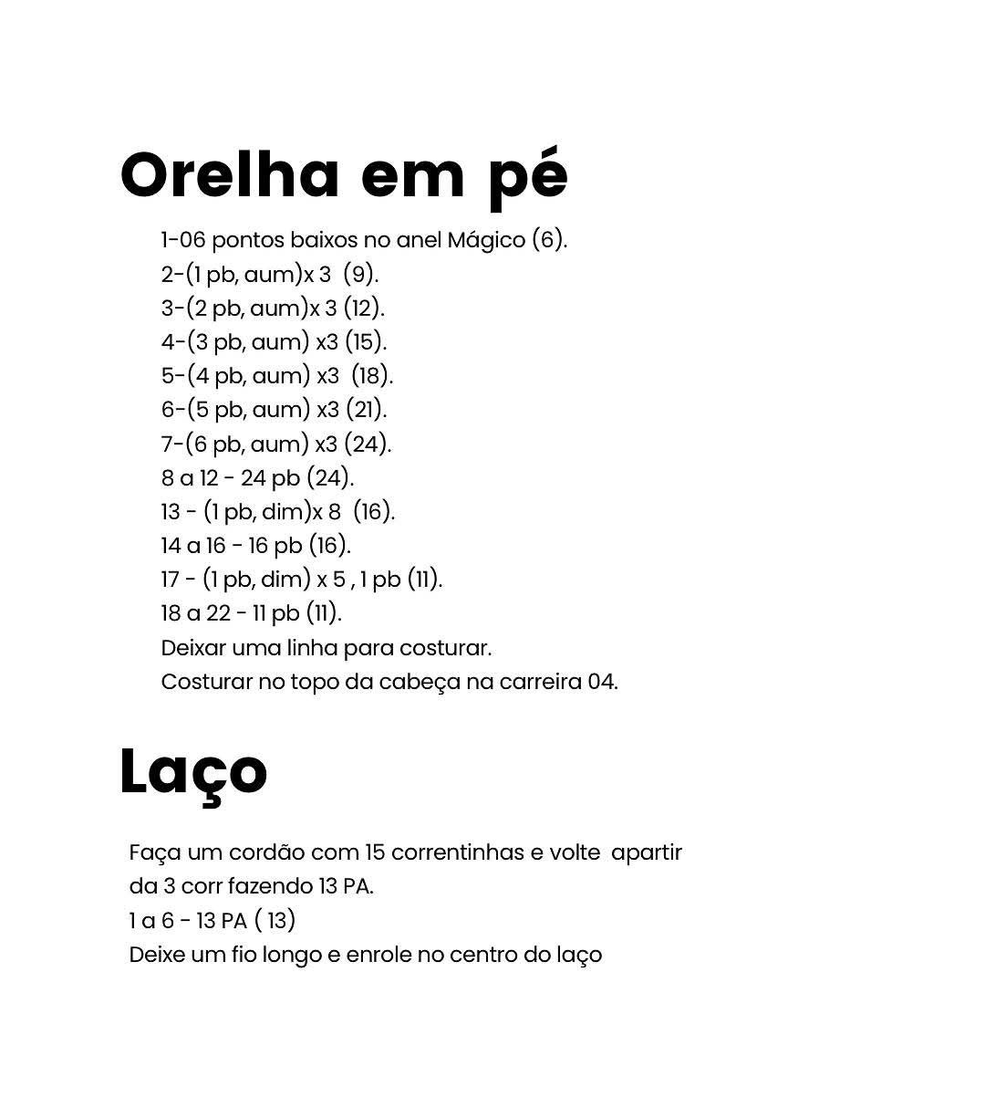 Bichinho de Crochê Adorável com Instruções Detalhadas
