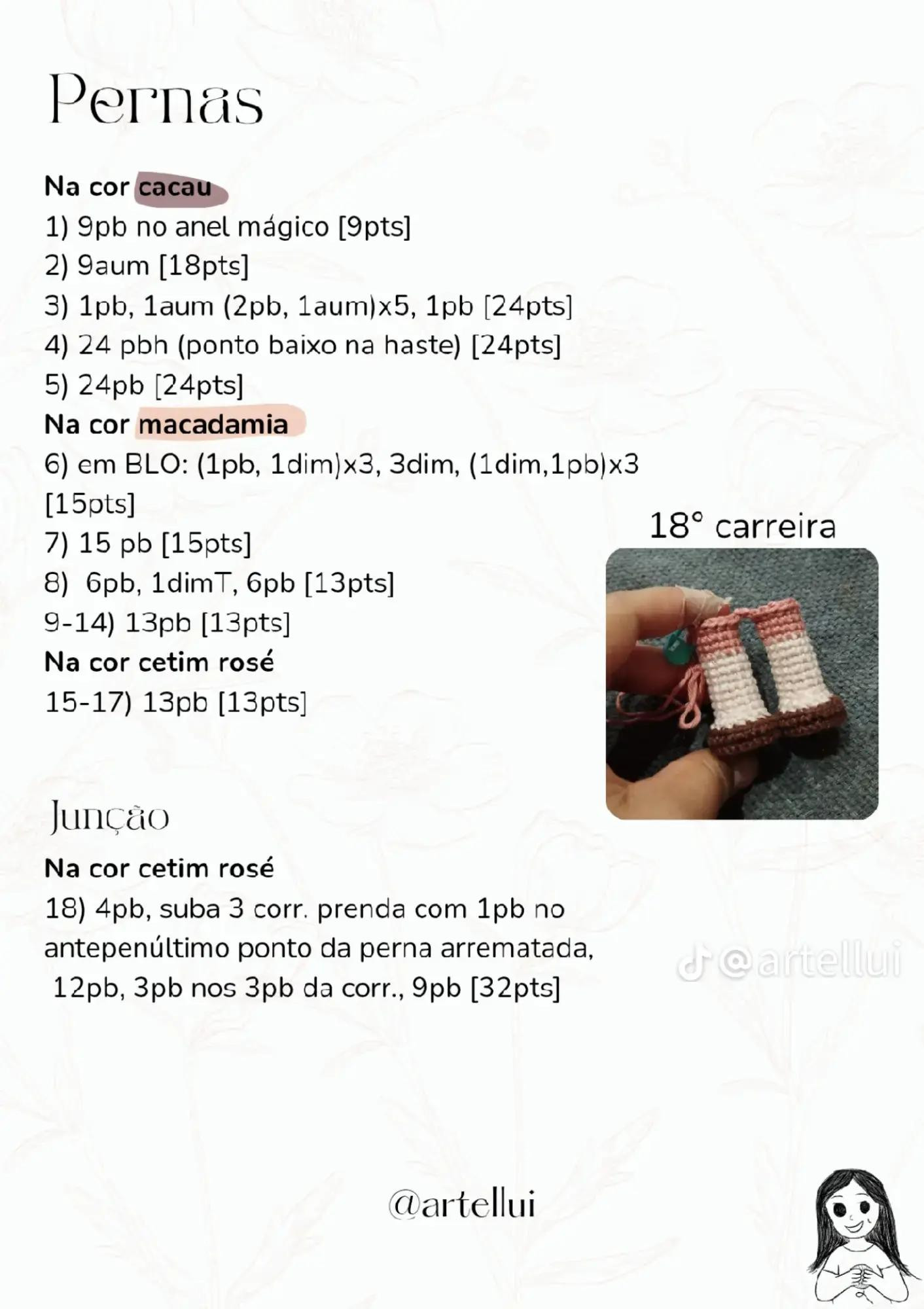 Boneca de Crochê Inspirada na Bela e a Fera com Fios Coloridos