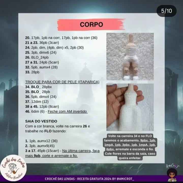 "Boneca de Crochê 'Loira do Bonfim' com Receita Grátis"