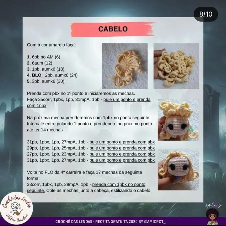 "Boneca de Crochê 'Loira do Bonfim' com Receita Grátis"