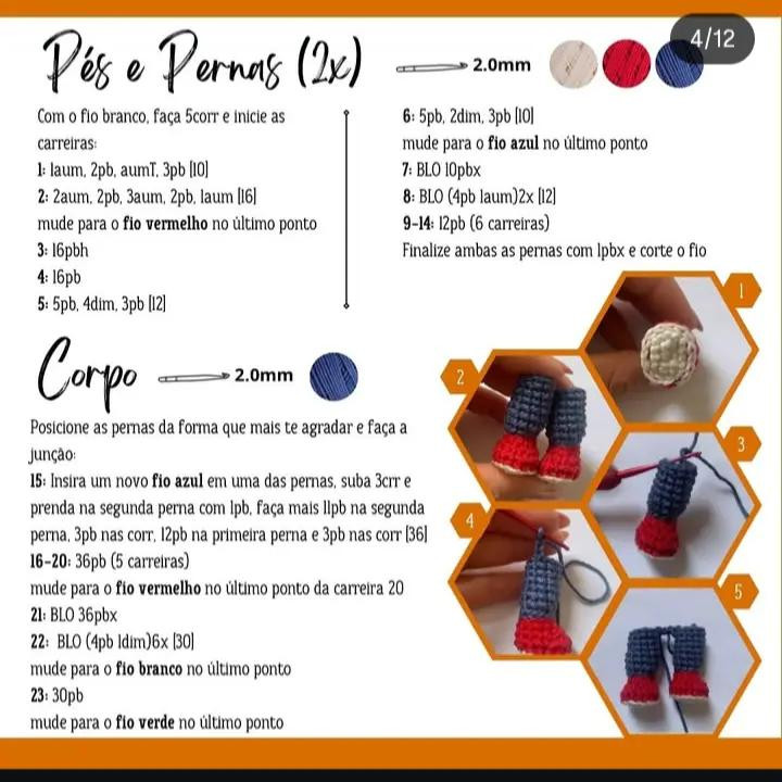 Boneco de crochê inspirado no Chucky, ícone do terror