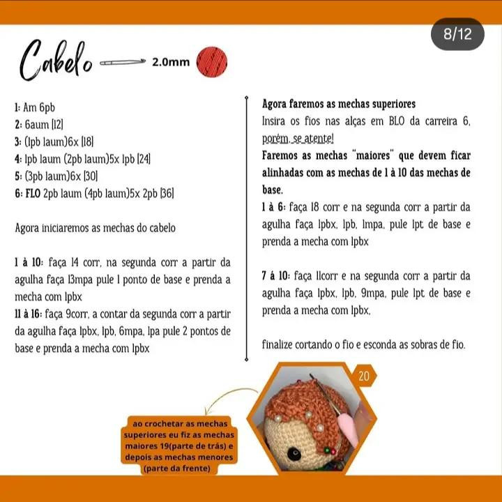 Boneco de crochê inspirado no Chucky, ícone do terror