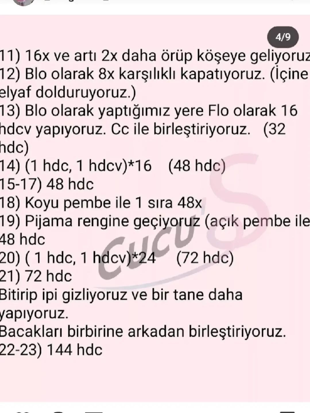 Buruşuk Tavşan Amigurumi Yapım Kılavuzu